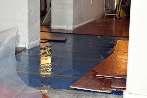 Professional Water Damage Restoration technician working in Mason, TX